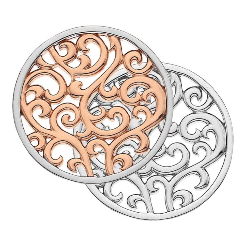 33mm Sterling Silver & Rose Gold Plated Creativity Reversible Coin