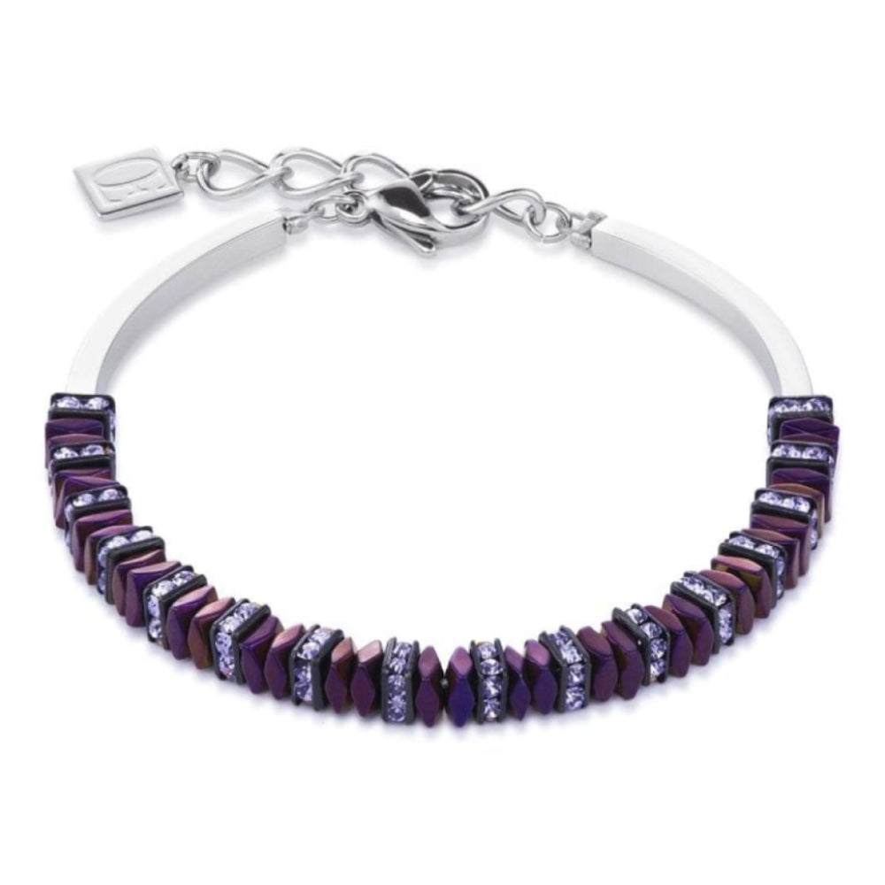 Geo Cube Violet Bracelet