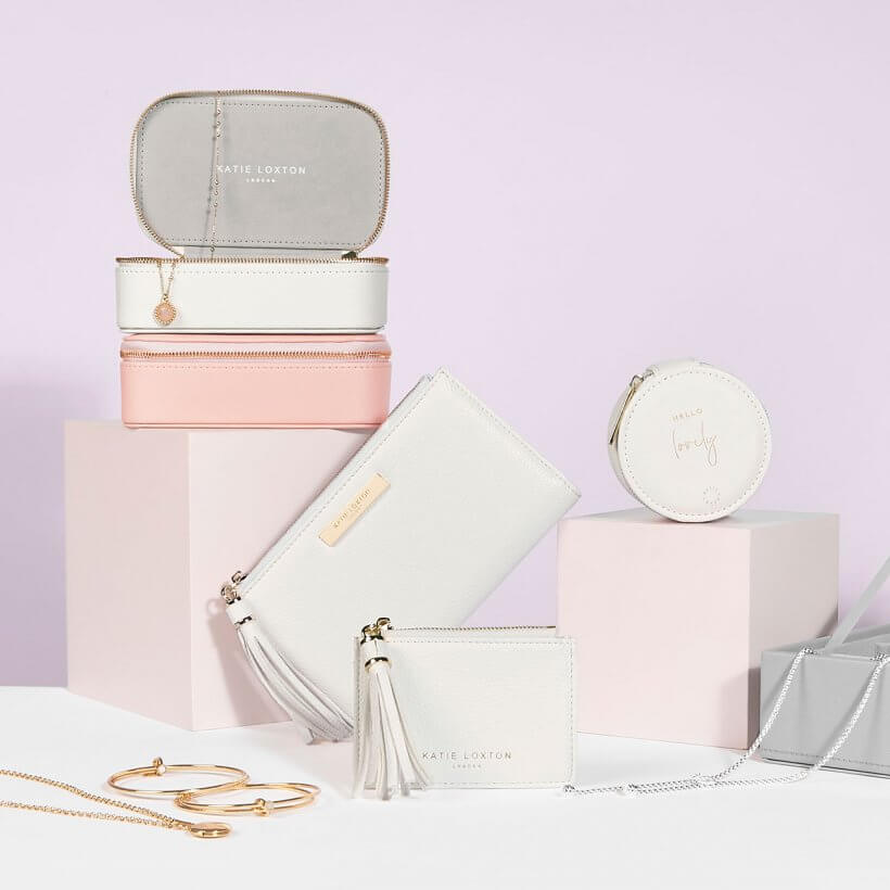 Small Circle Jewellery Box | Hello Lovely | White