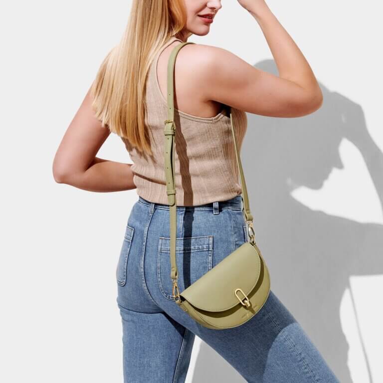 Quinn Mini Saddle Bag | Olive | 14cm X 20cm X 5cm