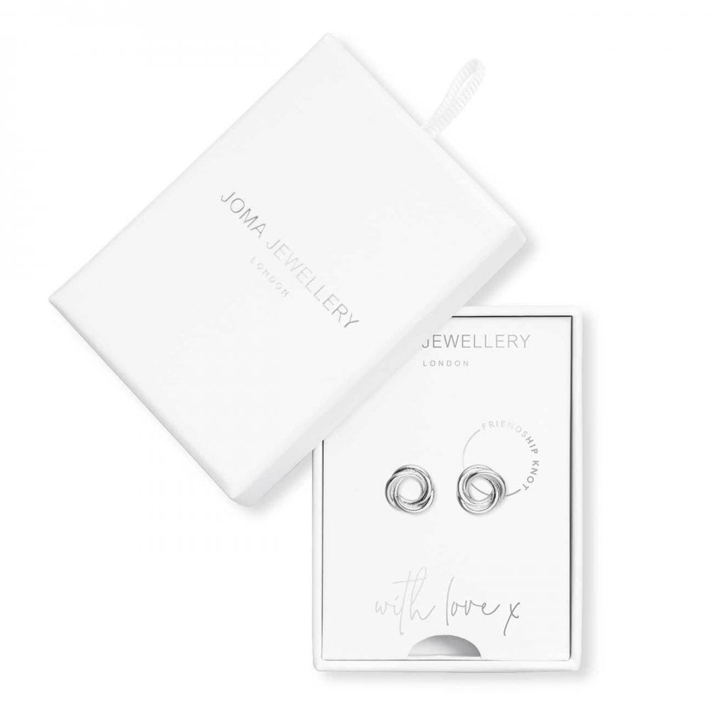Treasure The Little Things | Friendship Knot | Silver | Earring Box