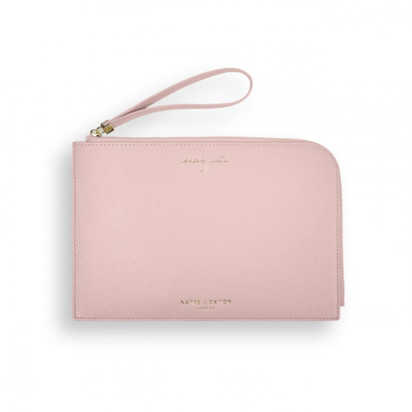 Secret Message Pouch | Amazing Auntie | Pale Pink