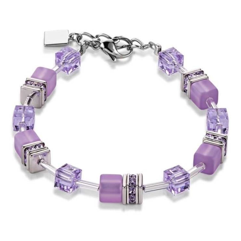 Lilac Geo Cube Bracelet