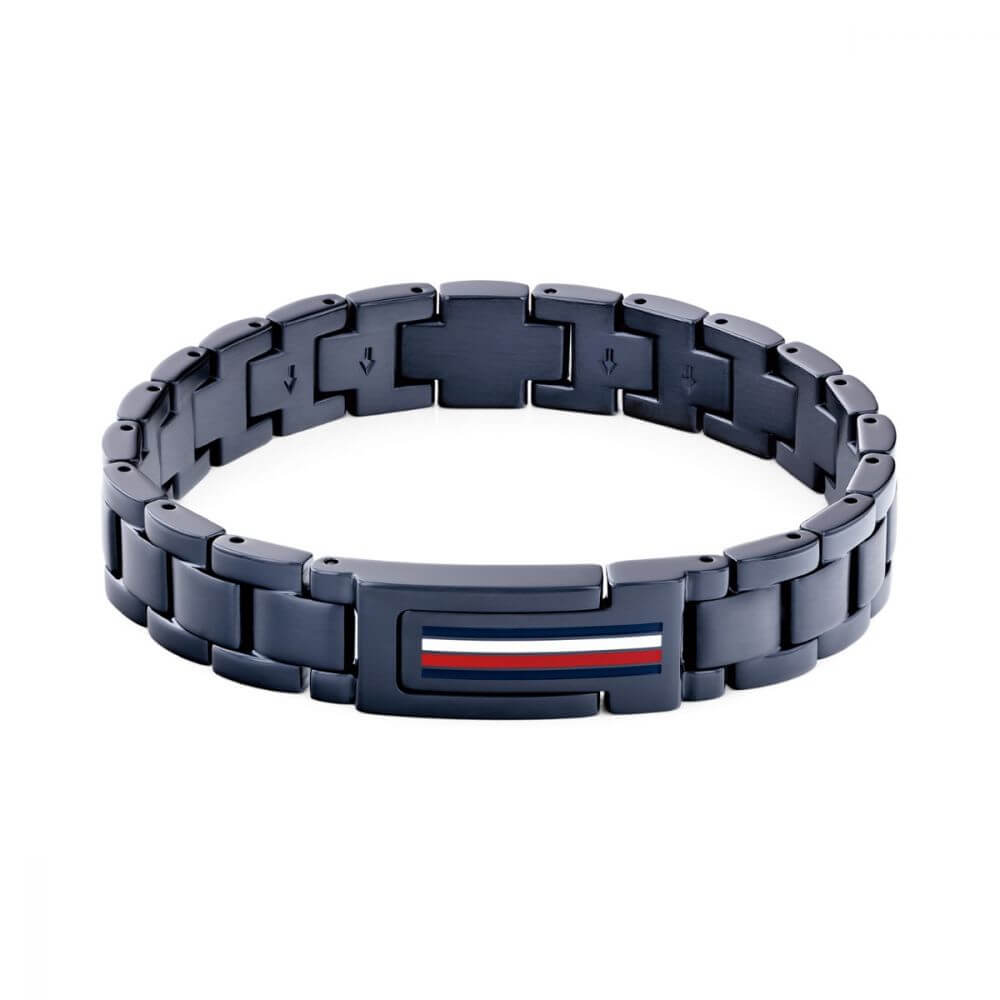 Men's Mason Blue Tone SS Bracelet