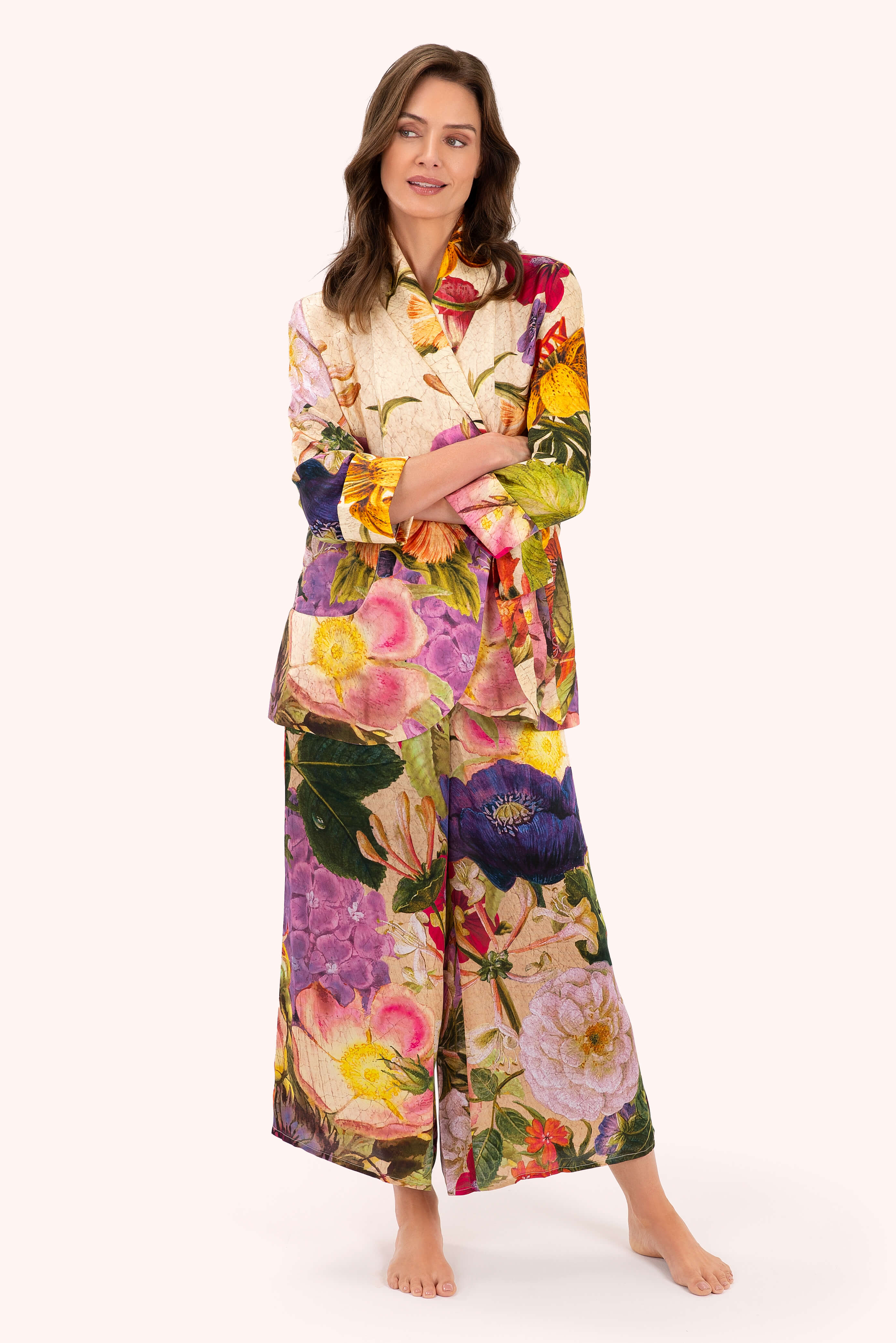 Lux Co-Ords - Cream Posy