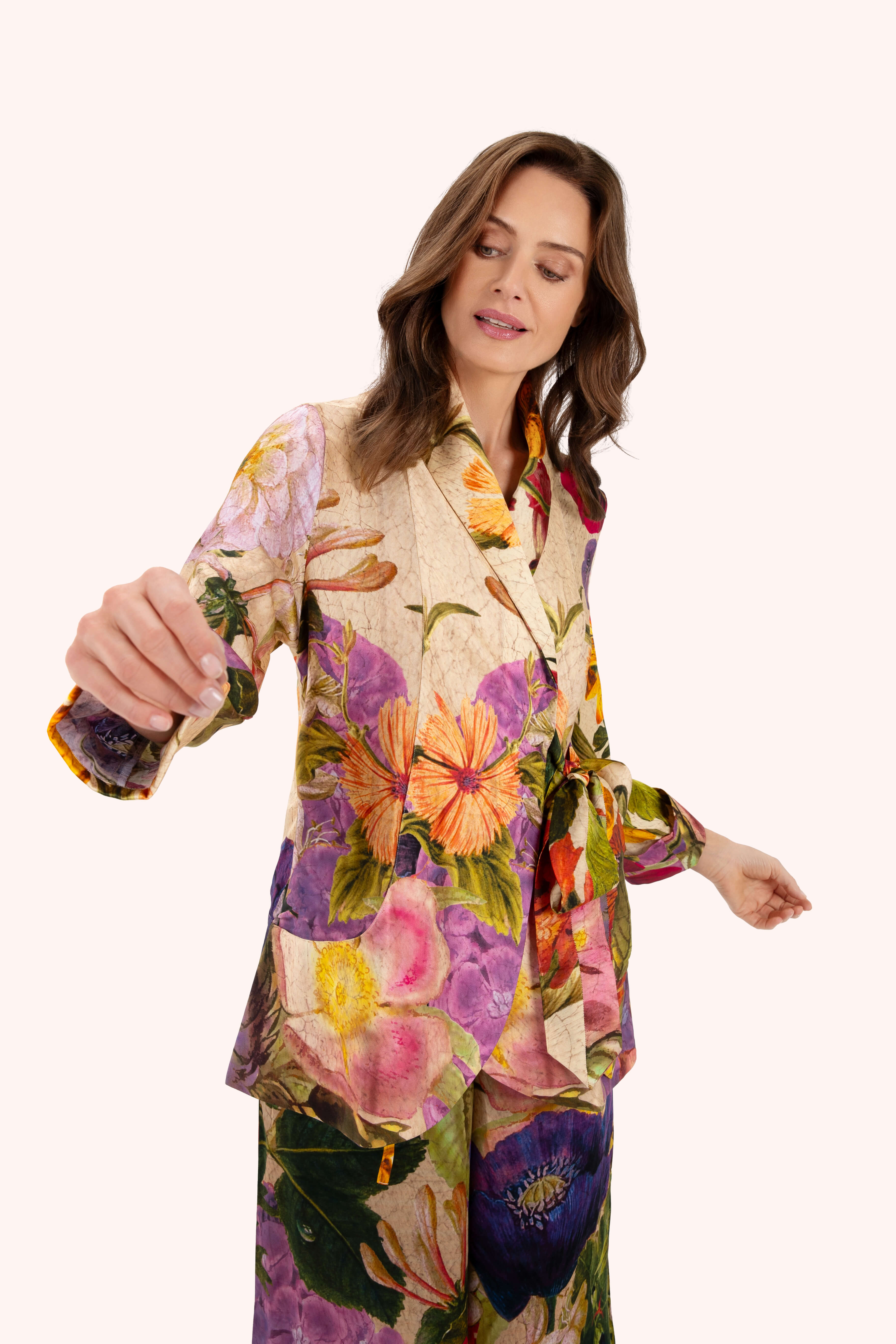 Lux Co-Ords - Cream Posy