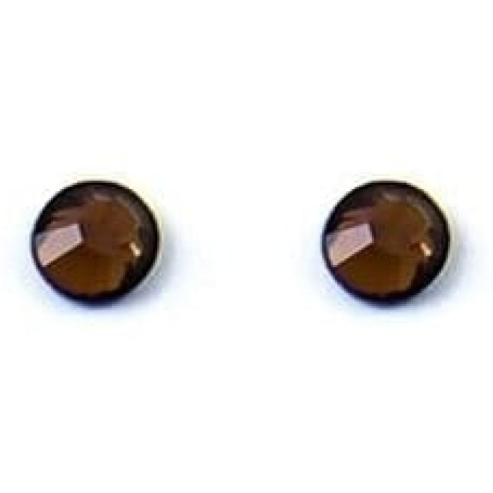Ladies Circular Bronze Studded Swarovski Element Earrings