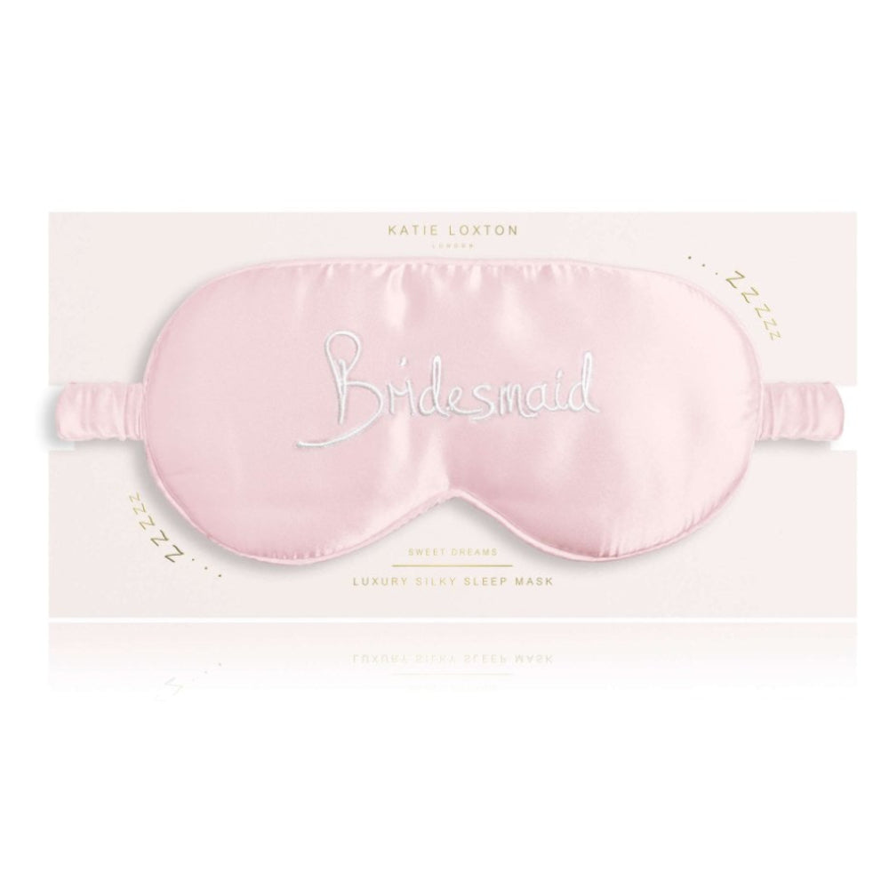 Satin Eye Mask - Bridesmaid - Pink - 11x21.5cm