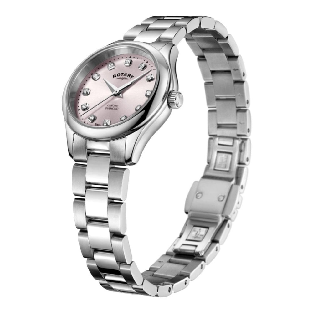 Rotary Ladies Bracelet Stainless Steel Oxford Diamond Watch Edmonds