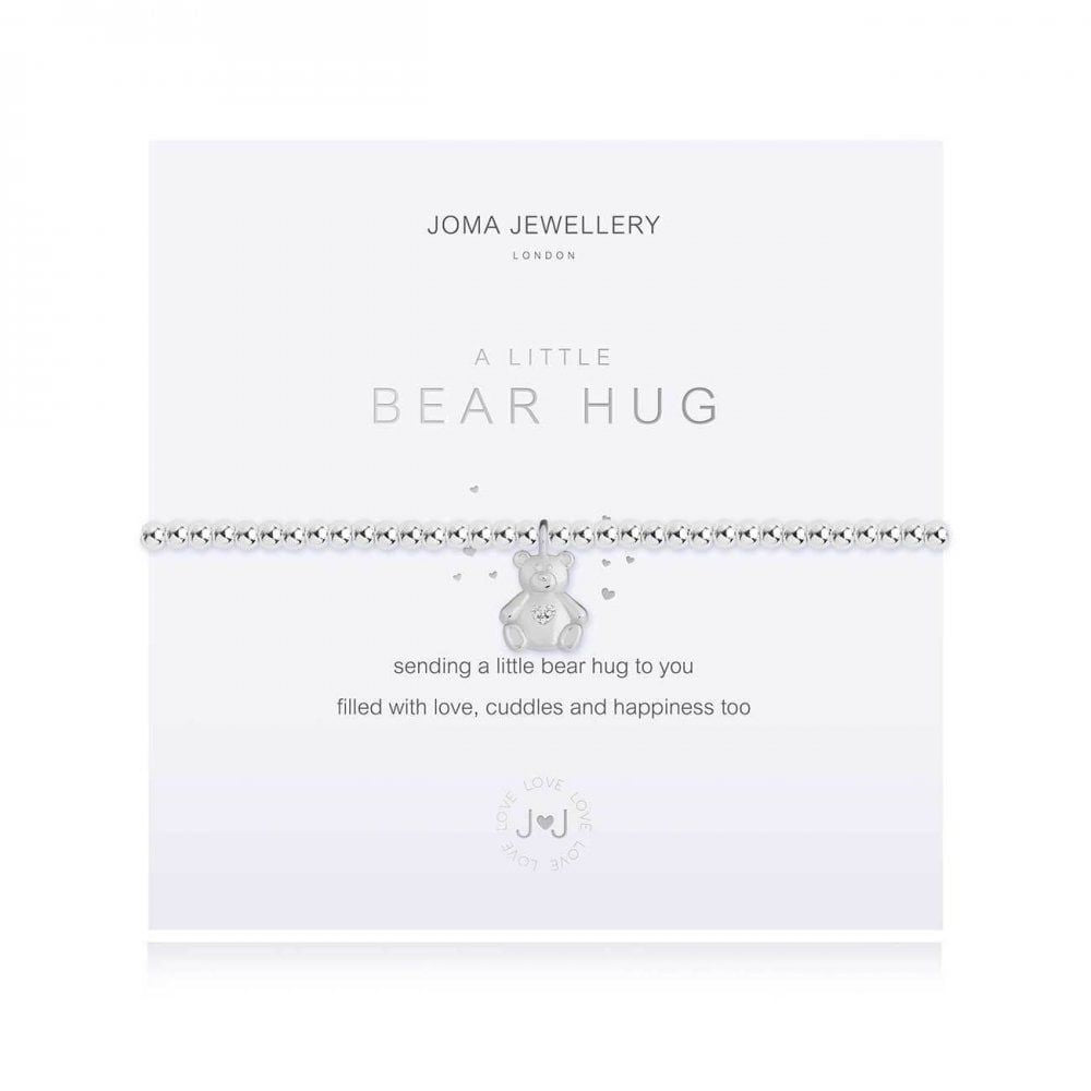 A Little | Bear Hug | Silver | Bracelet | 17.5cm Stretch
