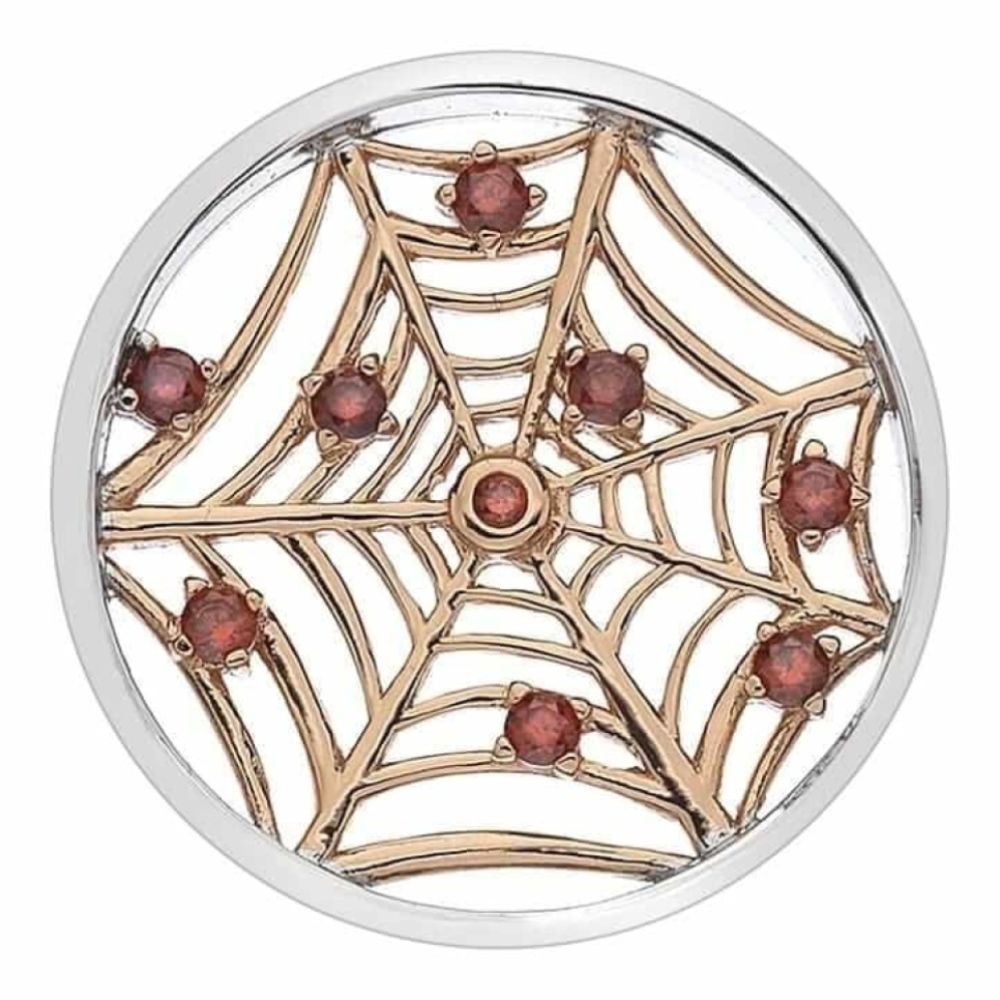 Consistenza Web Rose Gold Plate Coin - 25mm