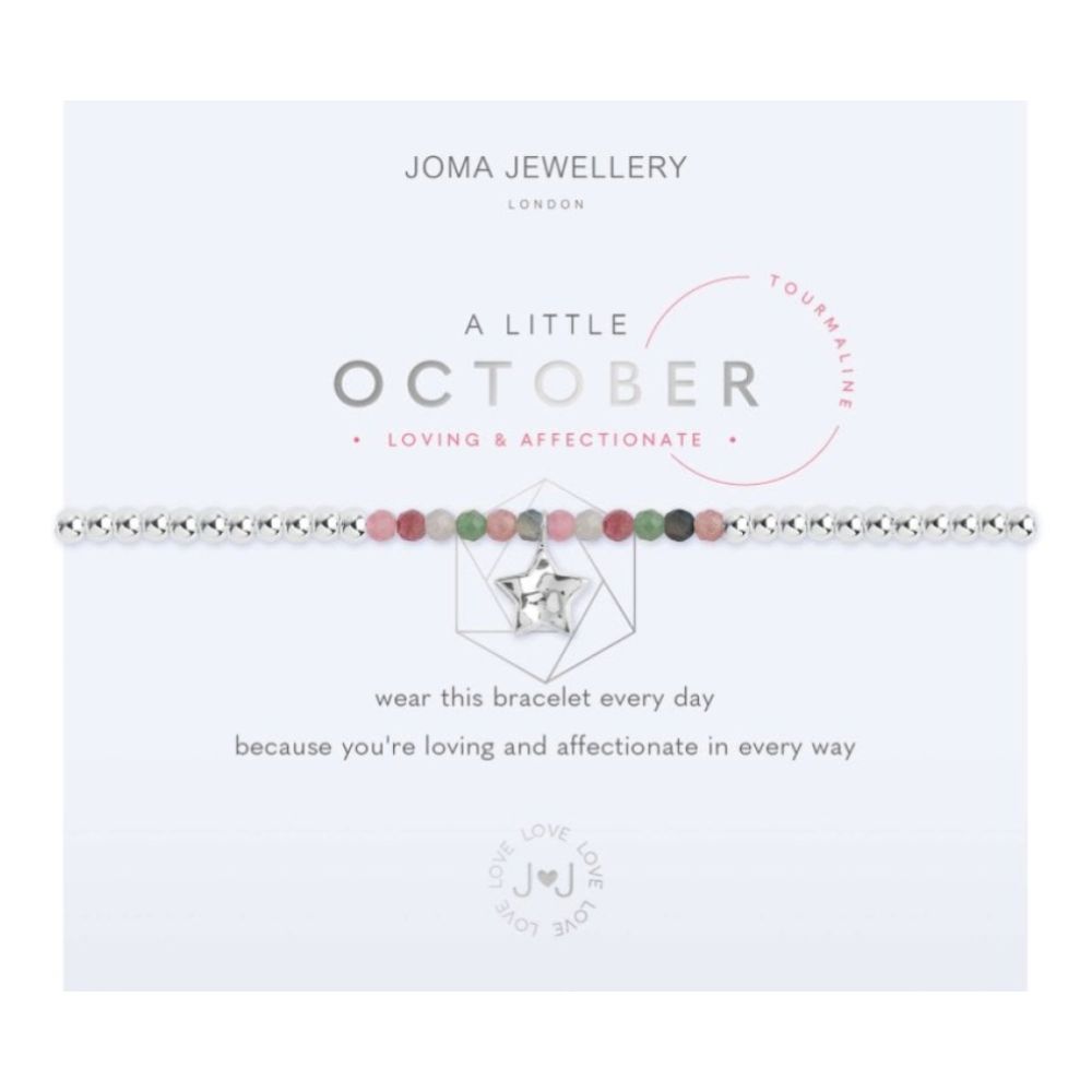 A Little | Birthstone October Tourmaline | Bracelet | 17.5cm Stretch