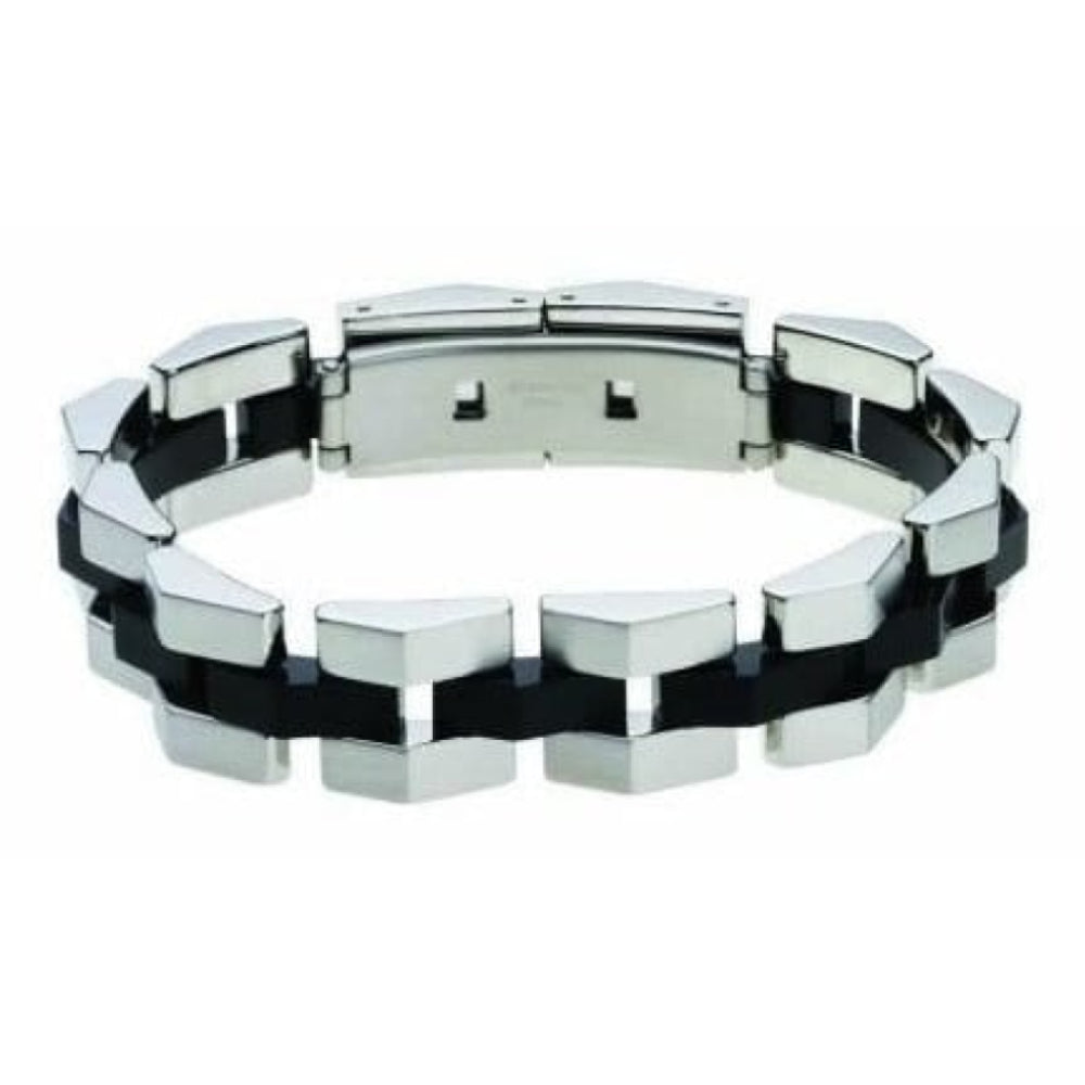 Gents Stainless Steel Id Polished Bracelet