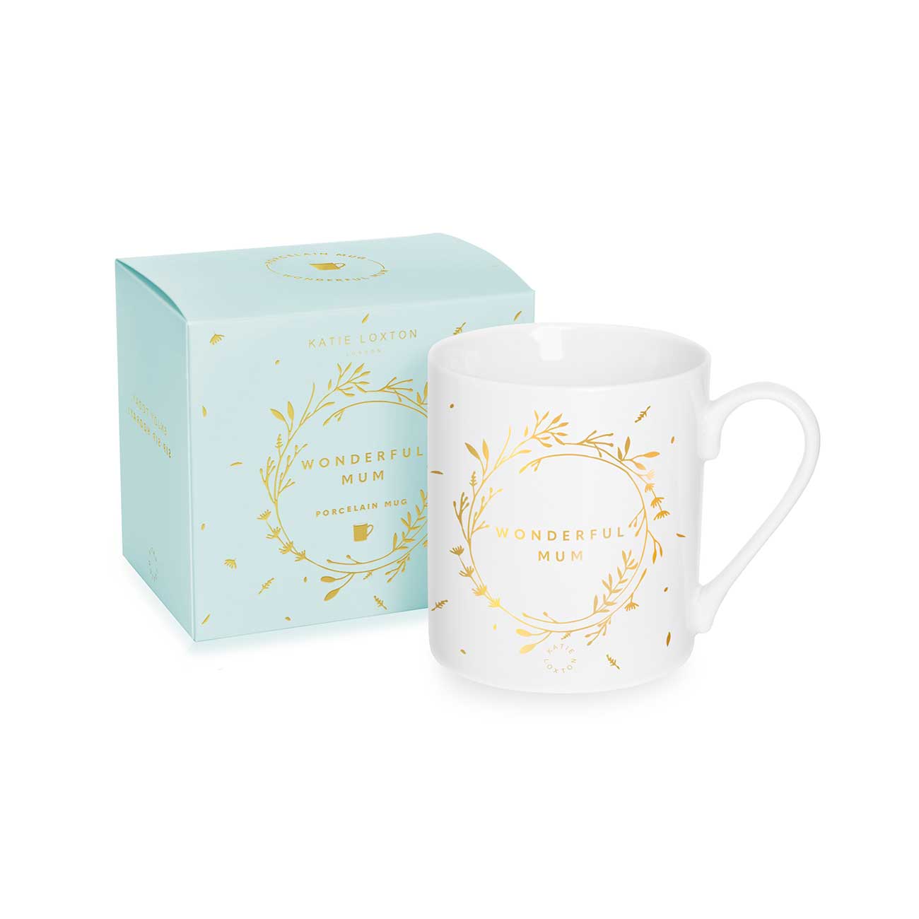 Porcelain Mug | Wonderful Mum | White and Gold