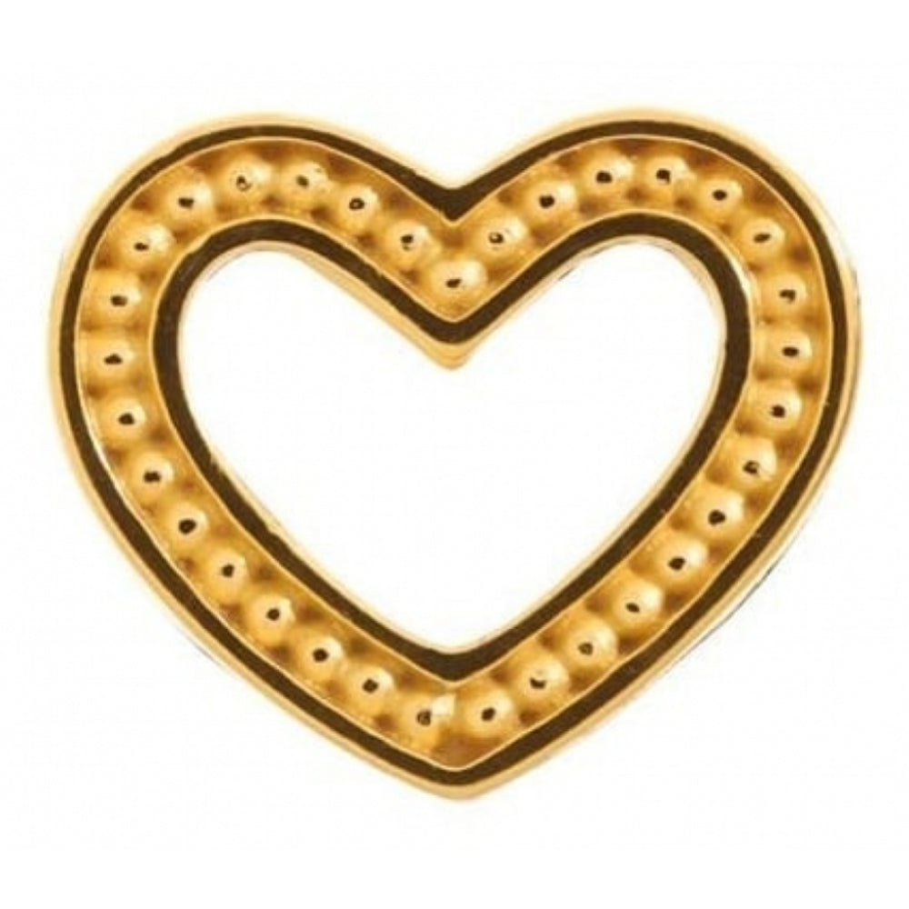 Gold Plated Heart Dots Charm