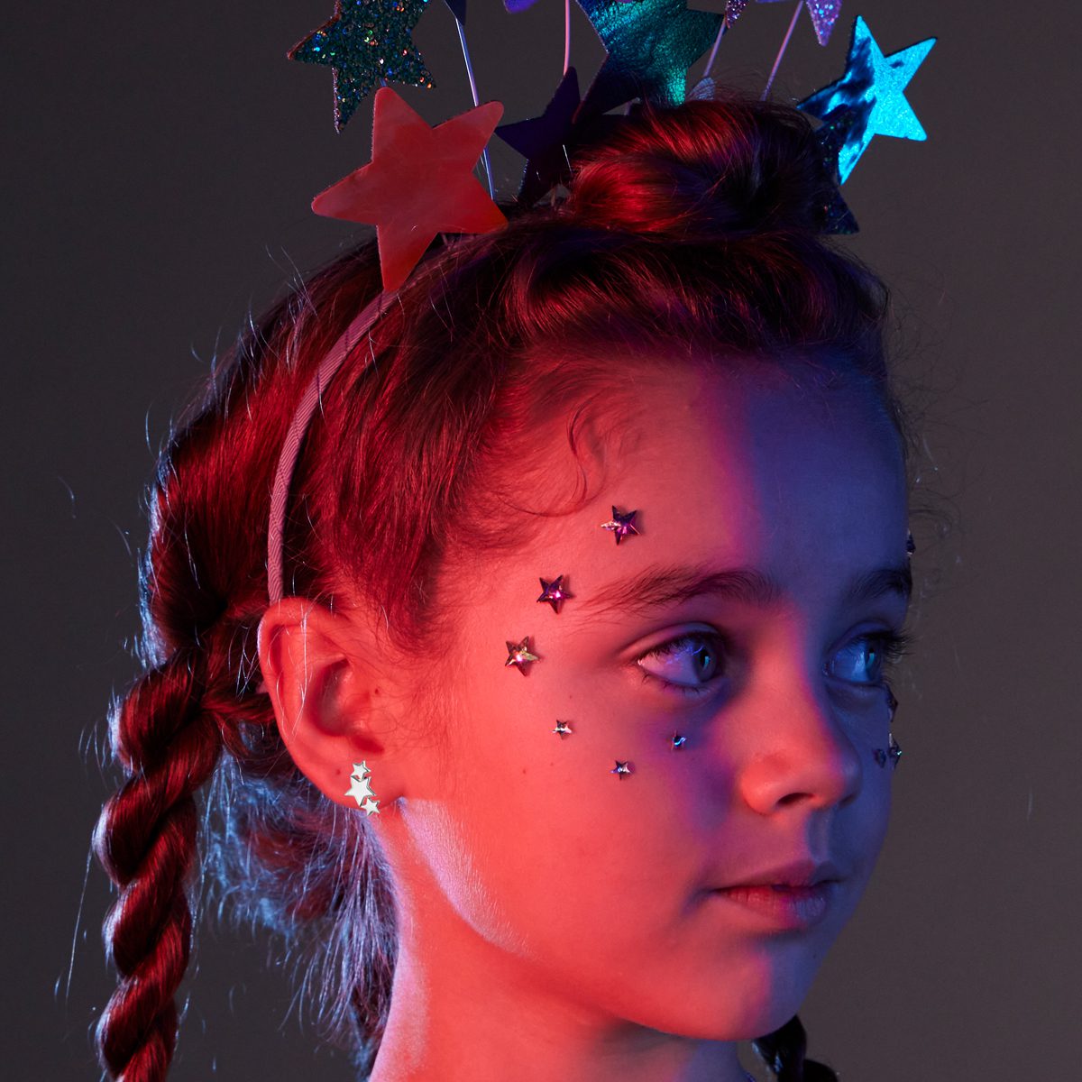 Halley -Triple Star Stud Earring
