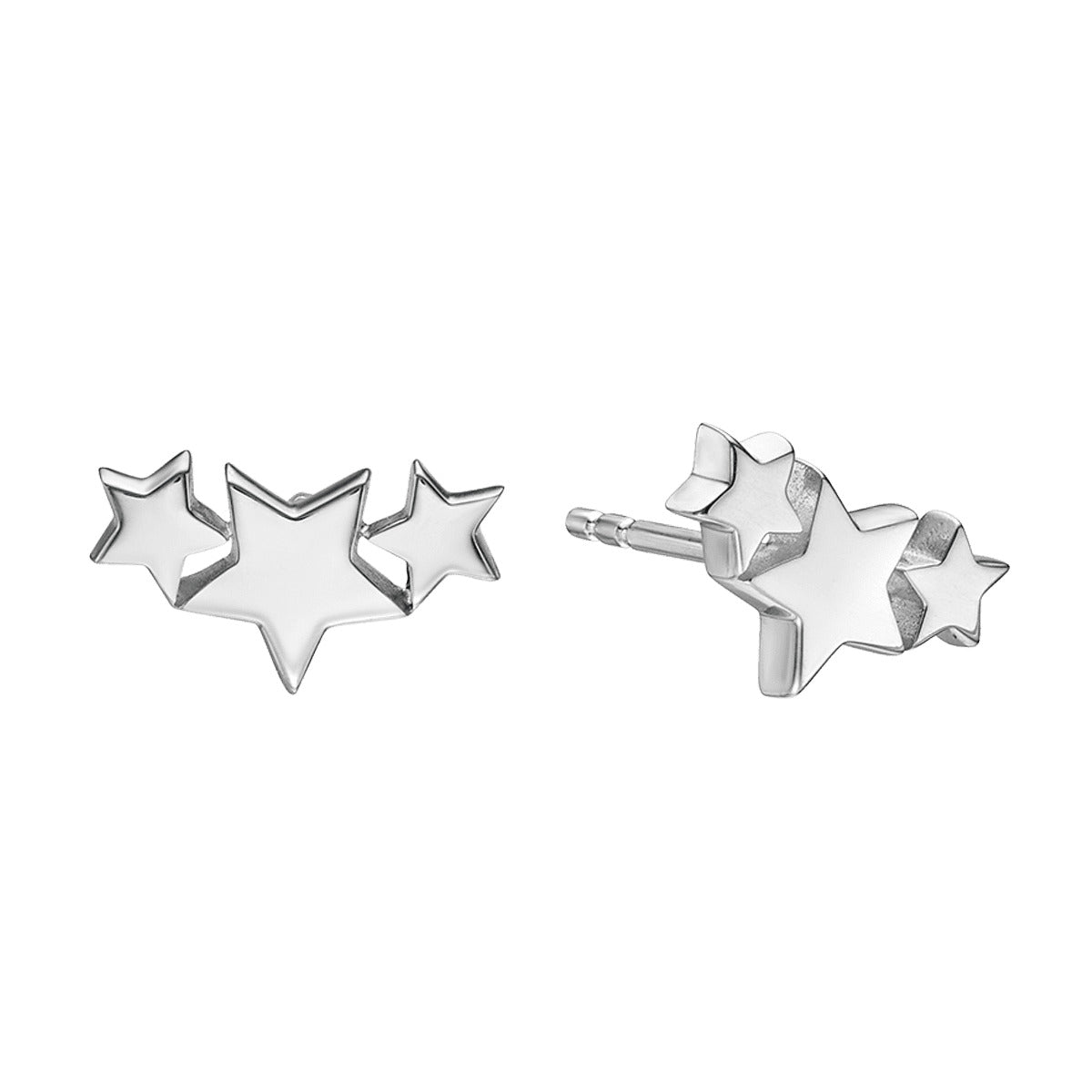 Halley -Triple Star Stud Earring