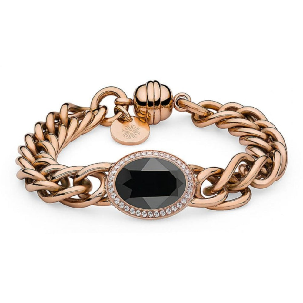 Bracelet Tivola Deluxe Jet Crystal Big (Rg/P)