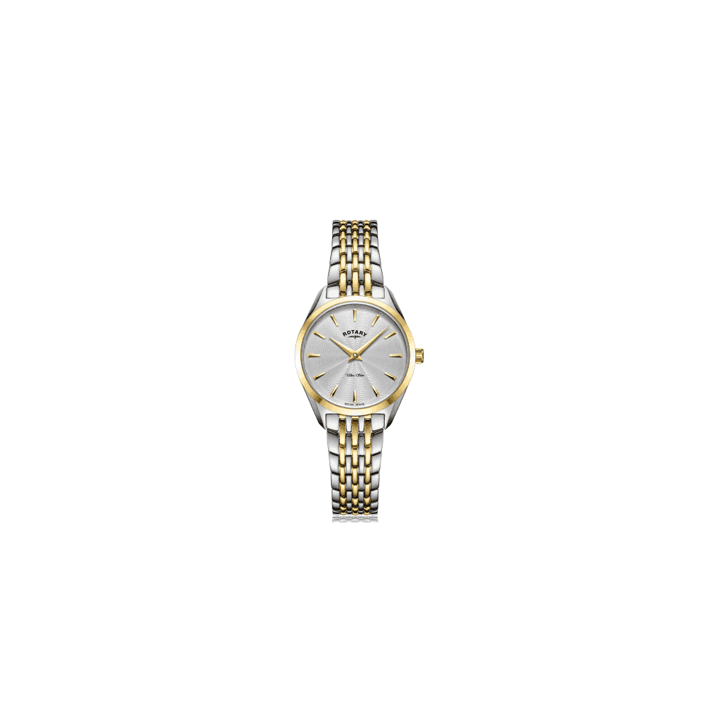Ultra Slim Ladies Two Tone Bracelet Watch