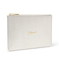 Bridal Perfect Pouch 'Bridesmaid' In Silver