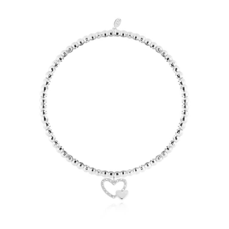 Faceted A Little | Mum To Be | Silver | Bracelet | 17.5cm Stretch