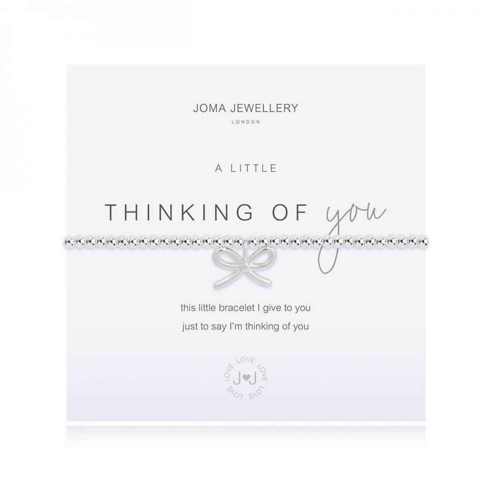 A Little Thinking Of You Silver Bracelet 17.5cm