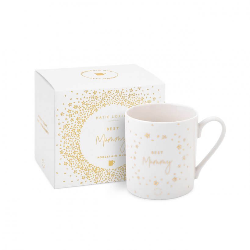 Boxed Porcelain Mug | Best Mummy| White And Gold