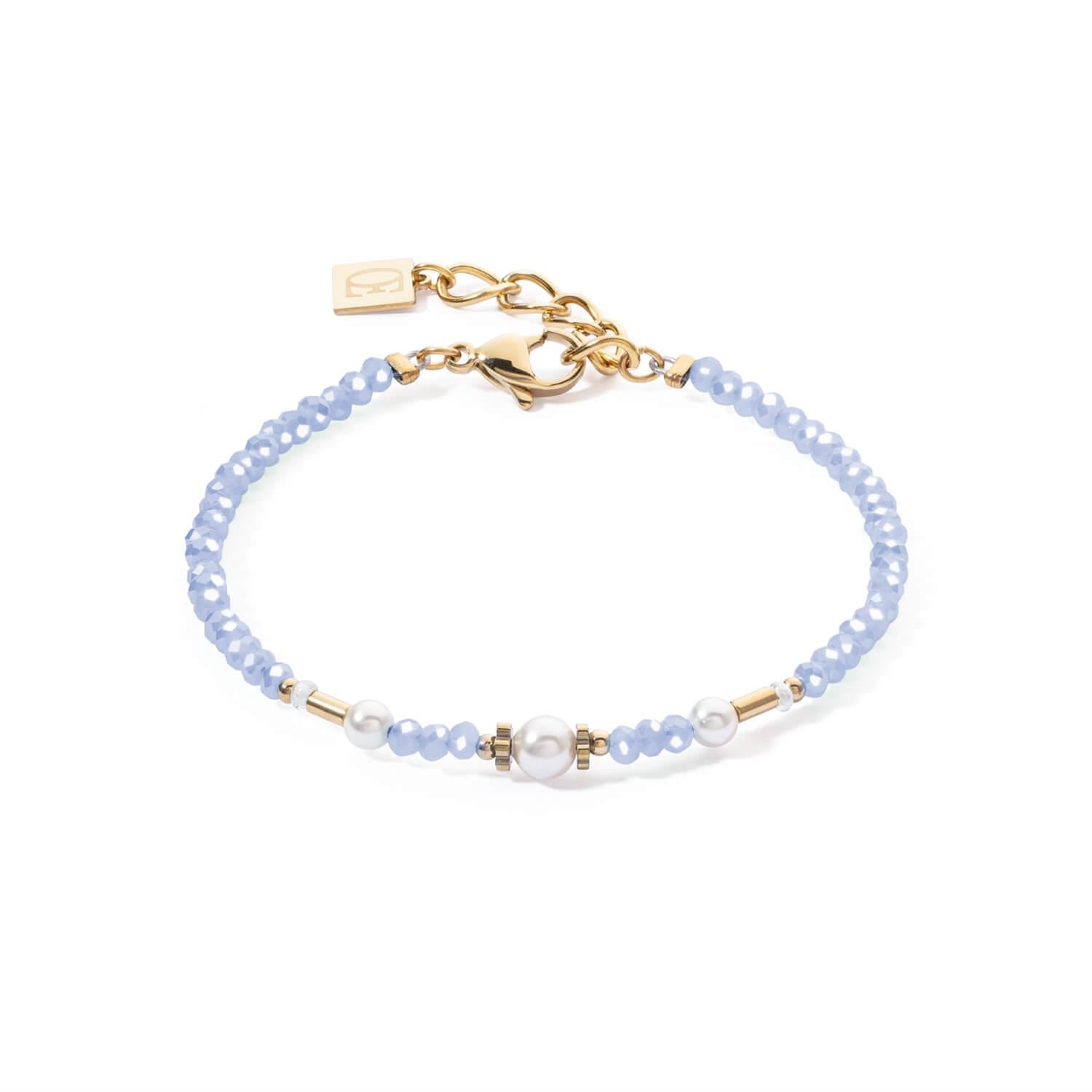 Little Twinkle Pearl Mix Bracelet In Light Blue