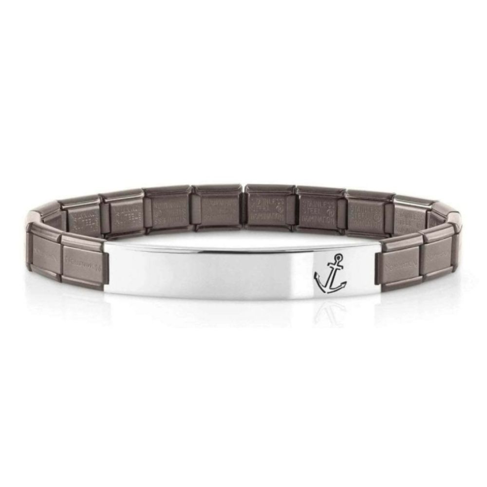 Trendsetter Bracelets In Satin Steel Fin, Gray (002_Anchor)