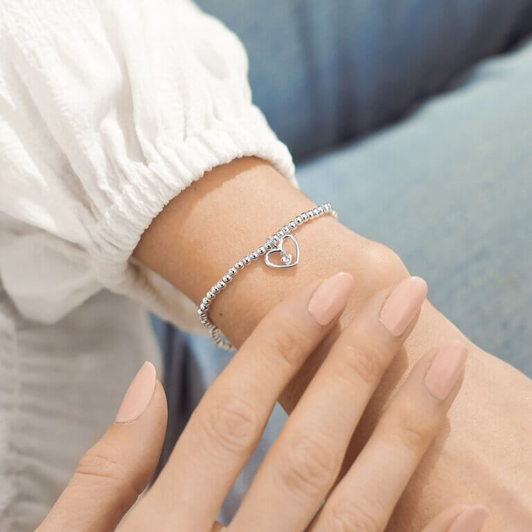 A Little | Family First | Silver | Bracelet | 17.5cm Stretch