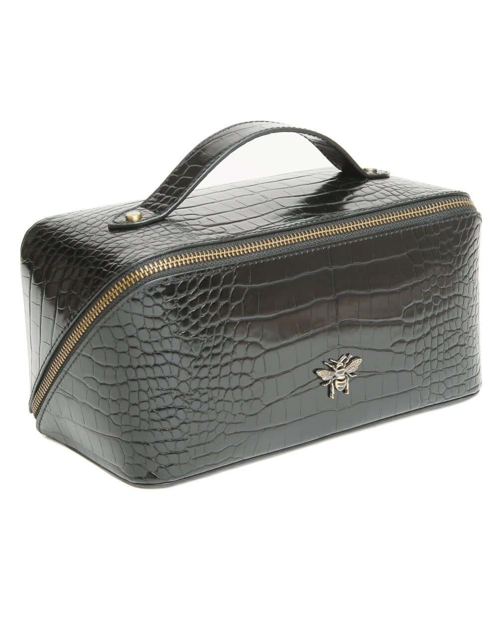 Train Beauty Case In Black Croc