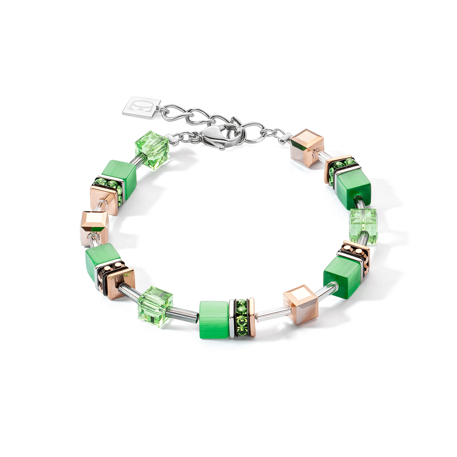 GeoCUBE Iconic Monochrome Green Bracelet