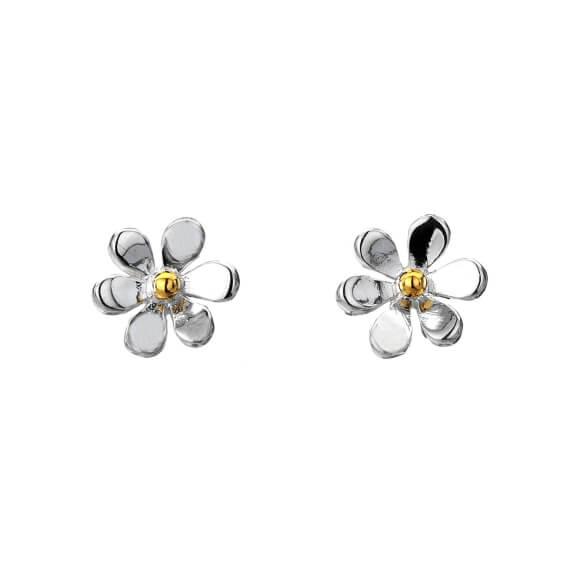 Originis Daisy Brass Stud Earrings