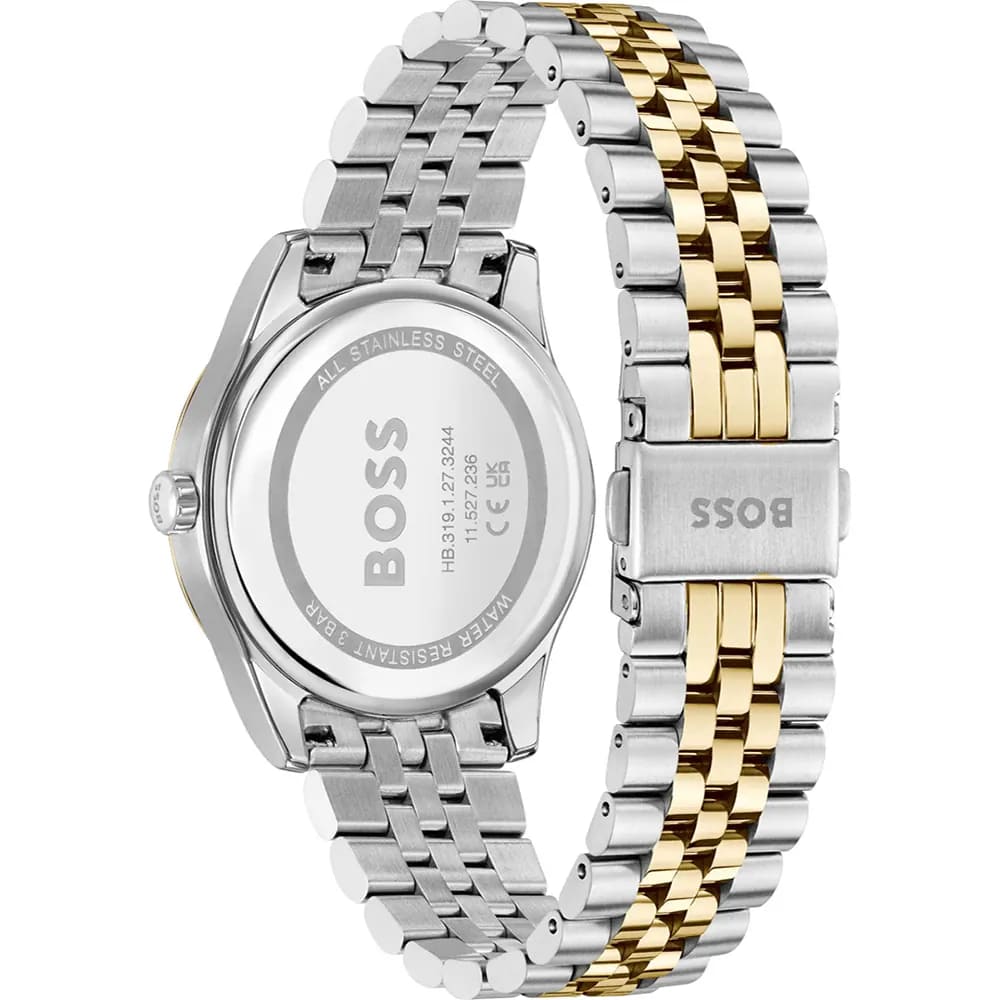 Graceful Silver Dial With Two-Tone Bracelet Womens Watch