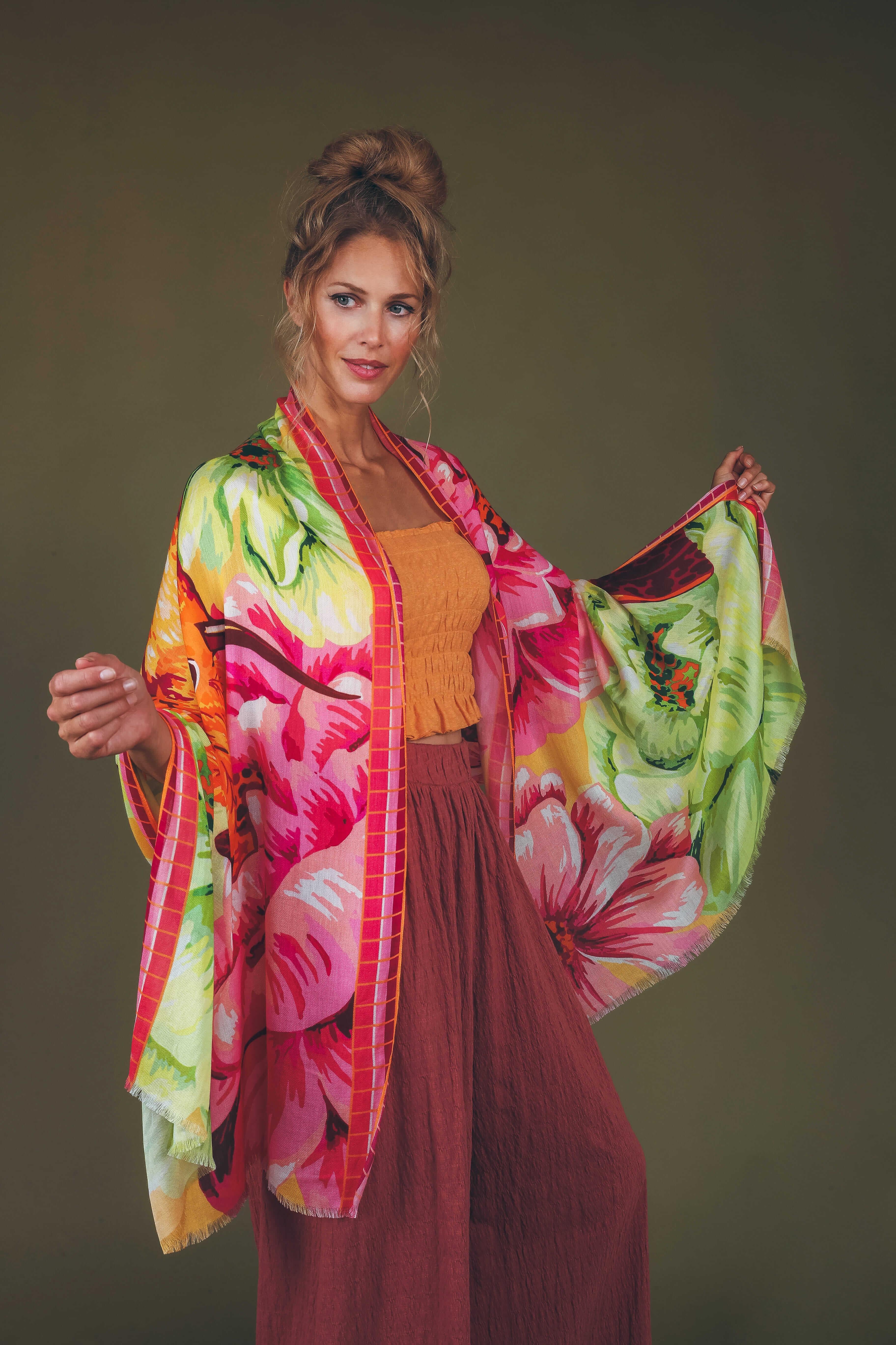 Bird of Paradise Luxury Modal Print Scarf