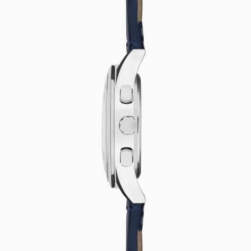 Racer Chronograph Blue Dial With Alloy Case & Blue Leather Strap Men's Watch