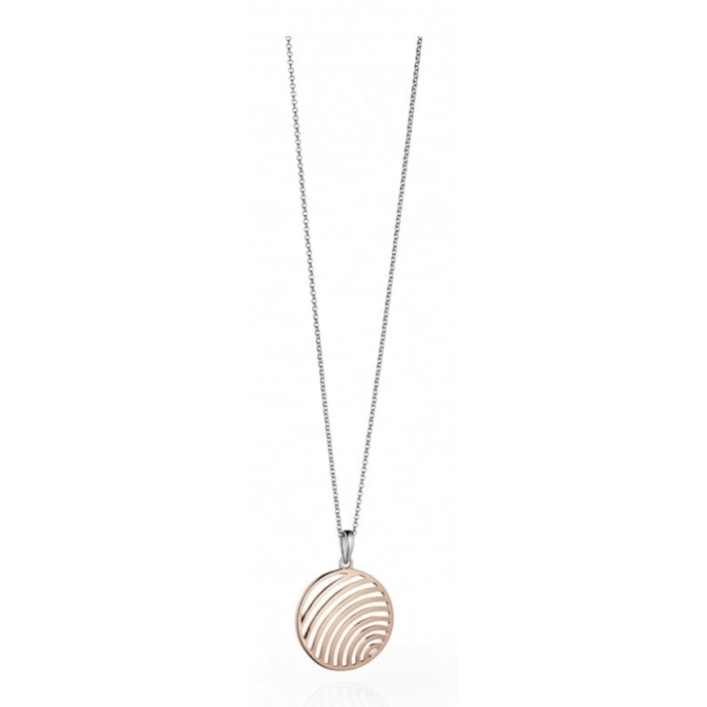 Rose Gold Plated Cut Out Wire Medal Pendant
