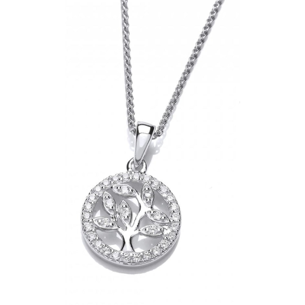 Silver Mini Encrusted CZ Pendant