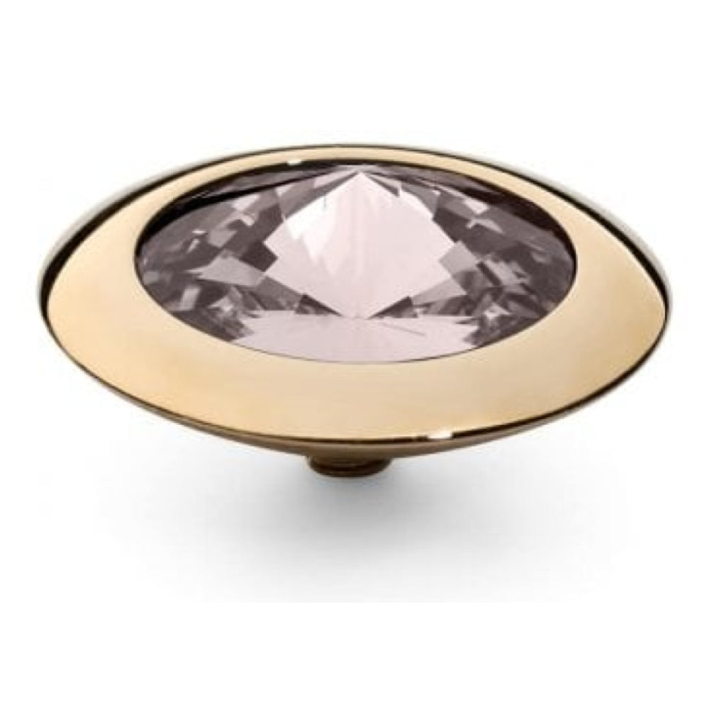 Famosa Gold 16mm Tondo Ring Top Light Amethyst