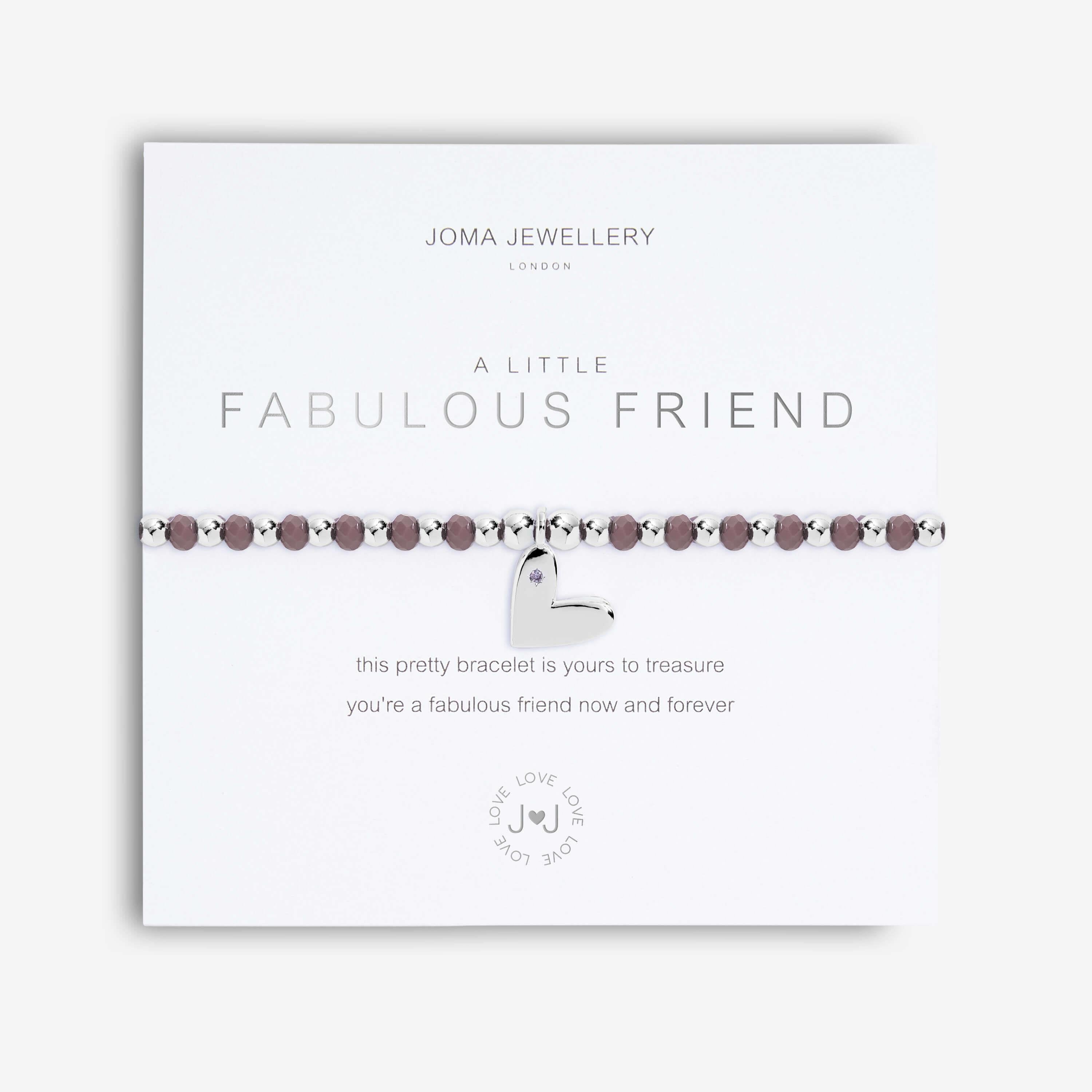 Colour Pop A Little | Fabulous Friend | Silver | Bracelet | 17.5cm Stretch
