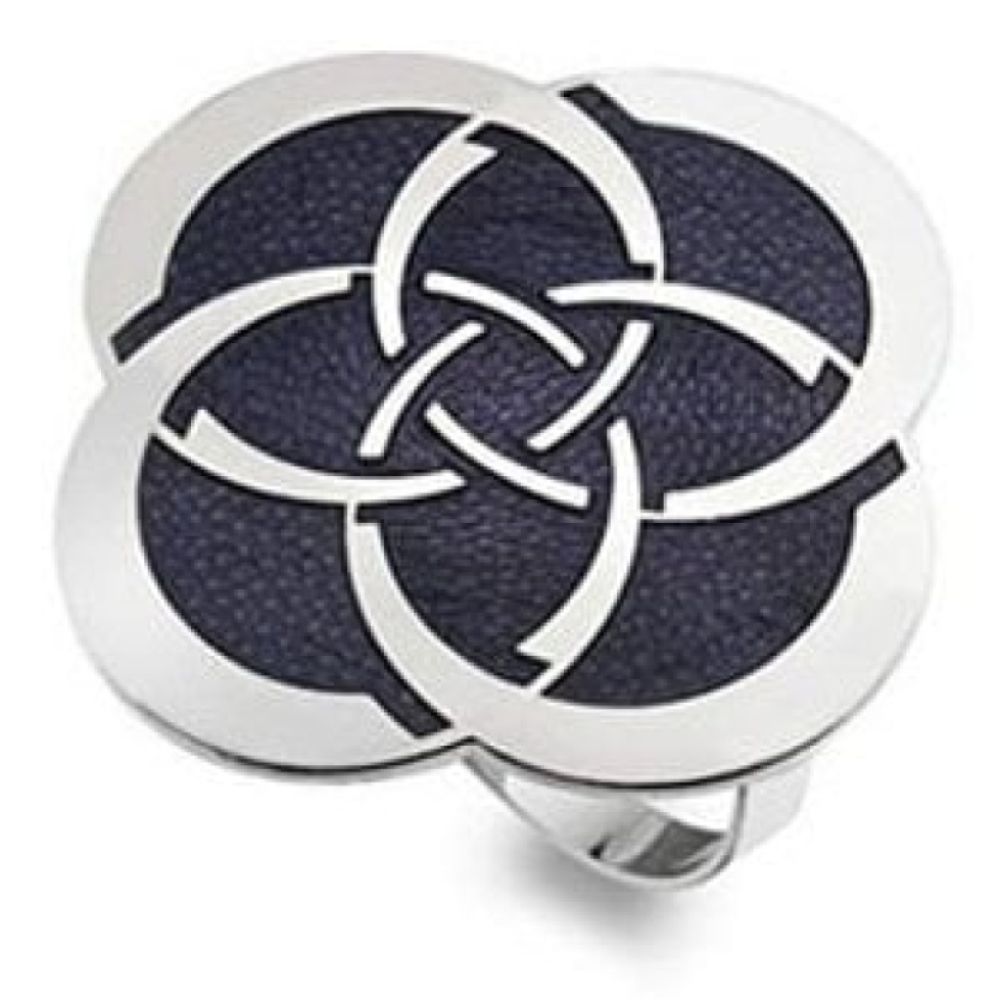 Mackintosh Purple Celtic Knot Scarf Ring
