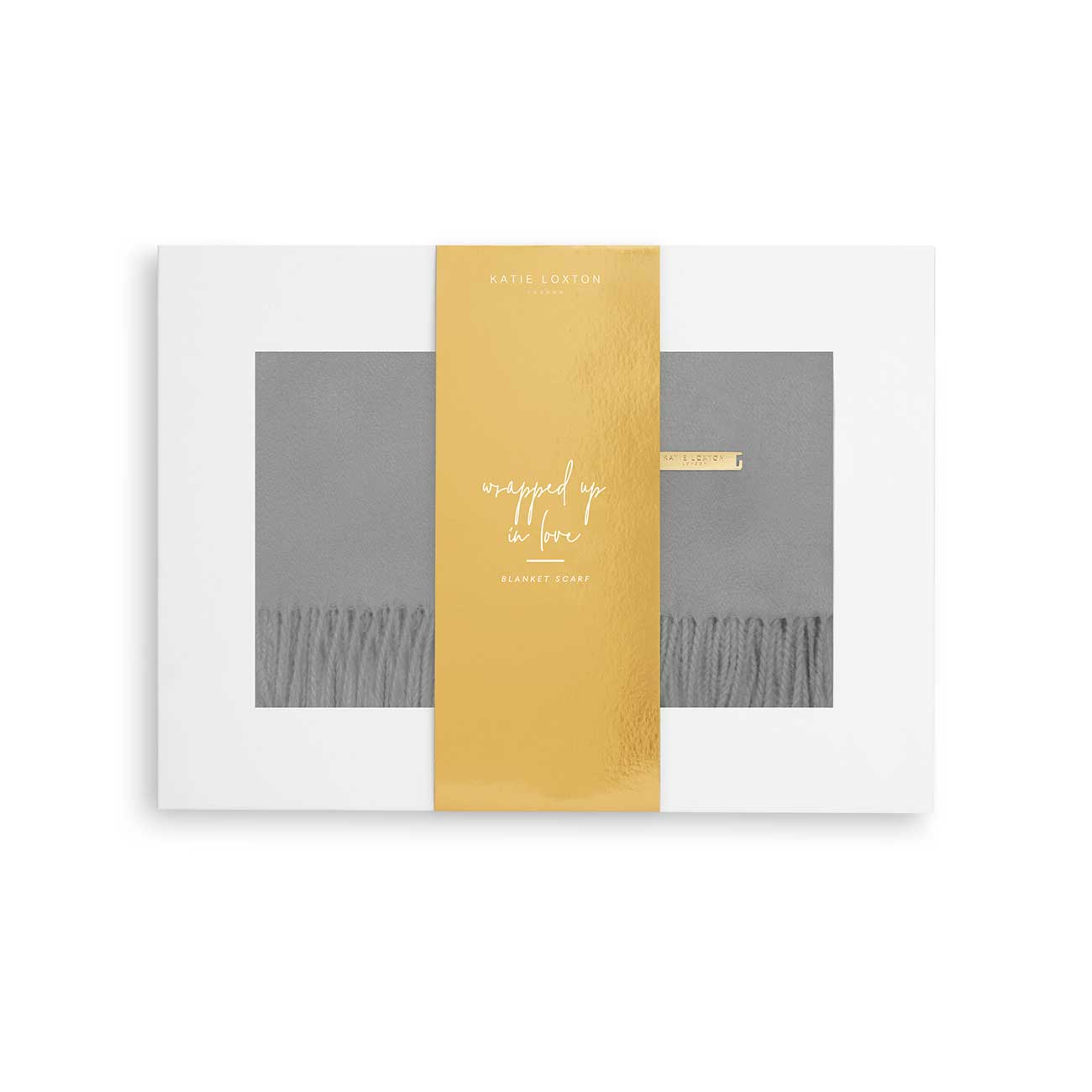 Thick Plain Scarf | Grey