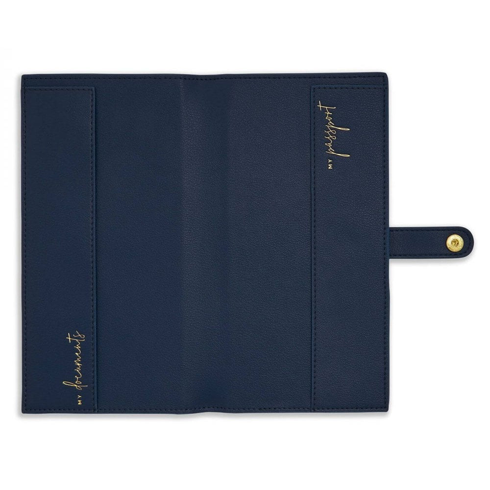 Travel Wallet | Yay For Vacay | Navy | 23 X 12cm