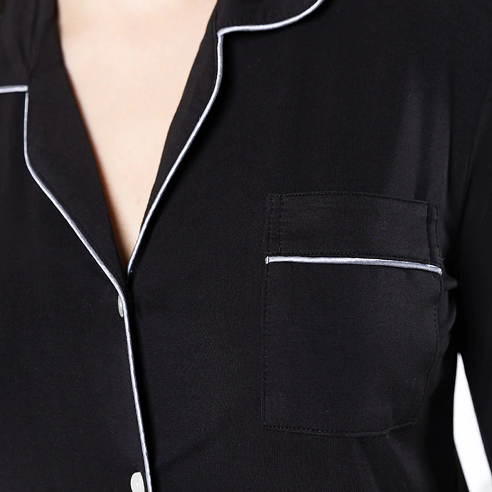 Black Bamboo Pyjamas