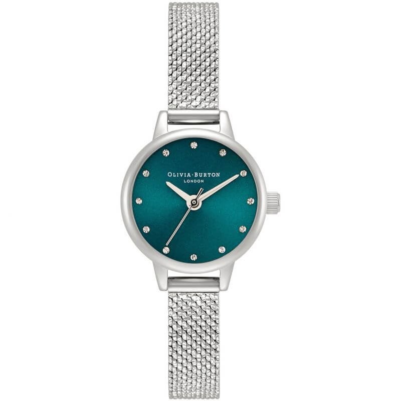 Classics Teal & Silver Mesh Watch