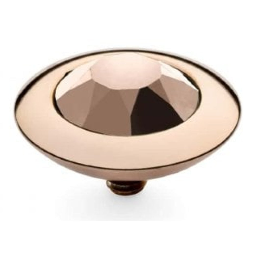 Famosa Rose Gold 13mm Tondo Ring Top Rose