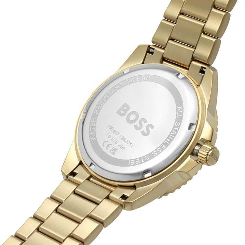 Ace Black Dial Gold Stainless Steel Bracelet Watch