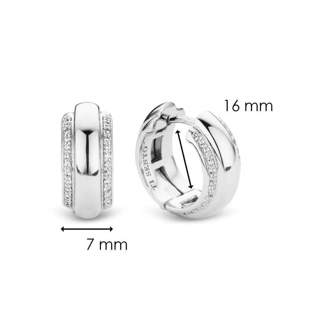 CZ Circle Hoop Earrings
