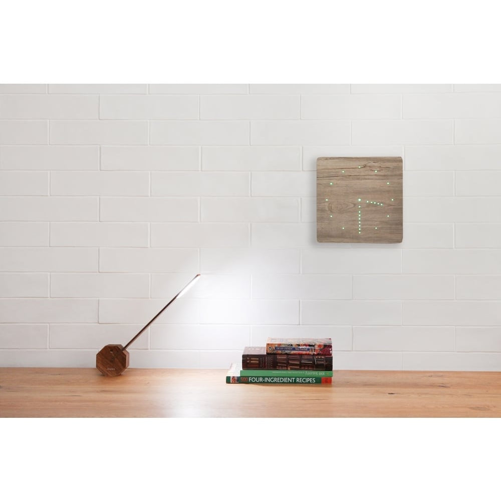 Ash Analogue Click Clock