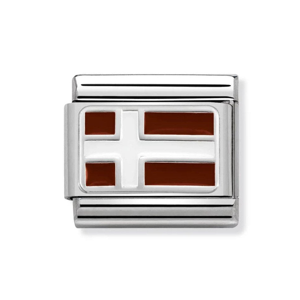 Composable Classic Denmark Link In Enamel & 925 Silver